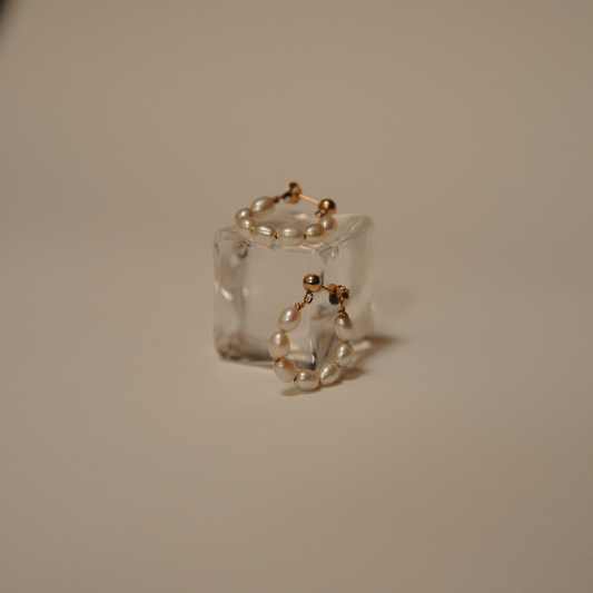 June Pearl Hoops