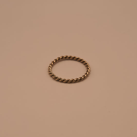 Fine Twist Stacking Ring